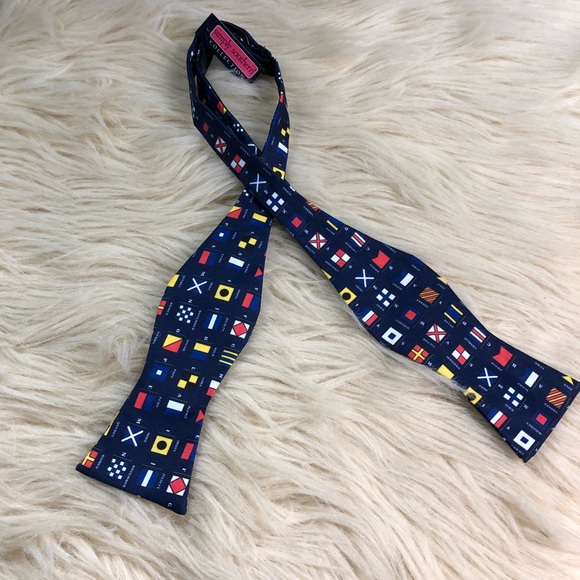 Simply Southern Other - Simply Southern nautical flag navy bow tie